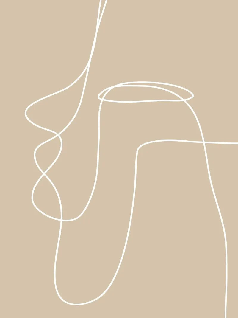 Single Line poster by LeaDArt