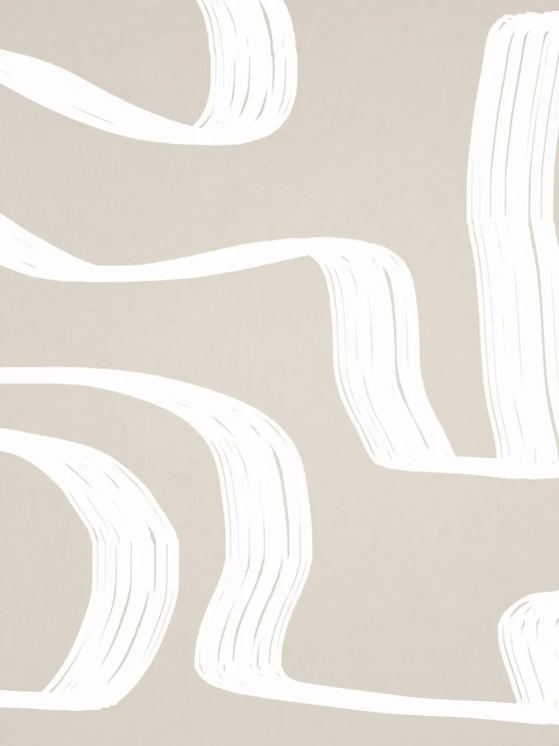 Curve bianche alluminio dibond da LeaDArt