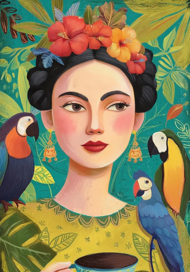 Tropical Frida pellicola backlit da Clara August