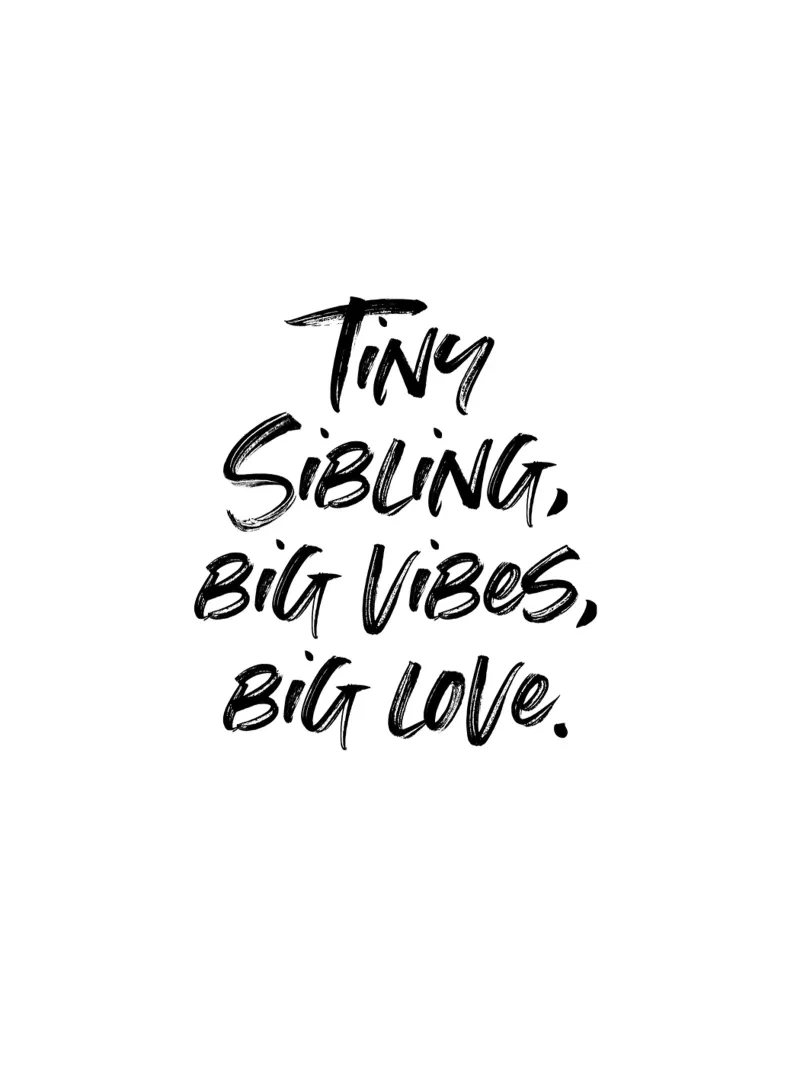 Kleine Geschwister, große Gefühle. | minimalistic design alu-dibond by just typo