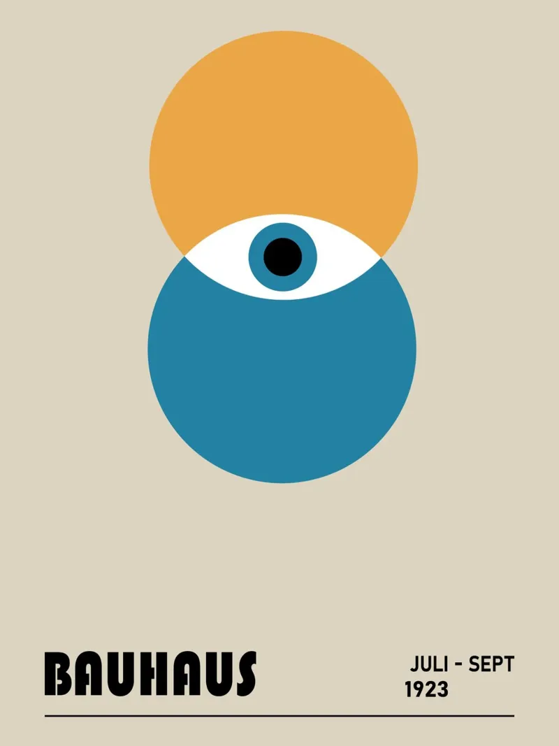 Bauhaus Poster Eye - 1923 Graphic Art acrylic glass by Studio Vibe