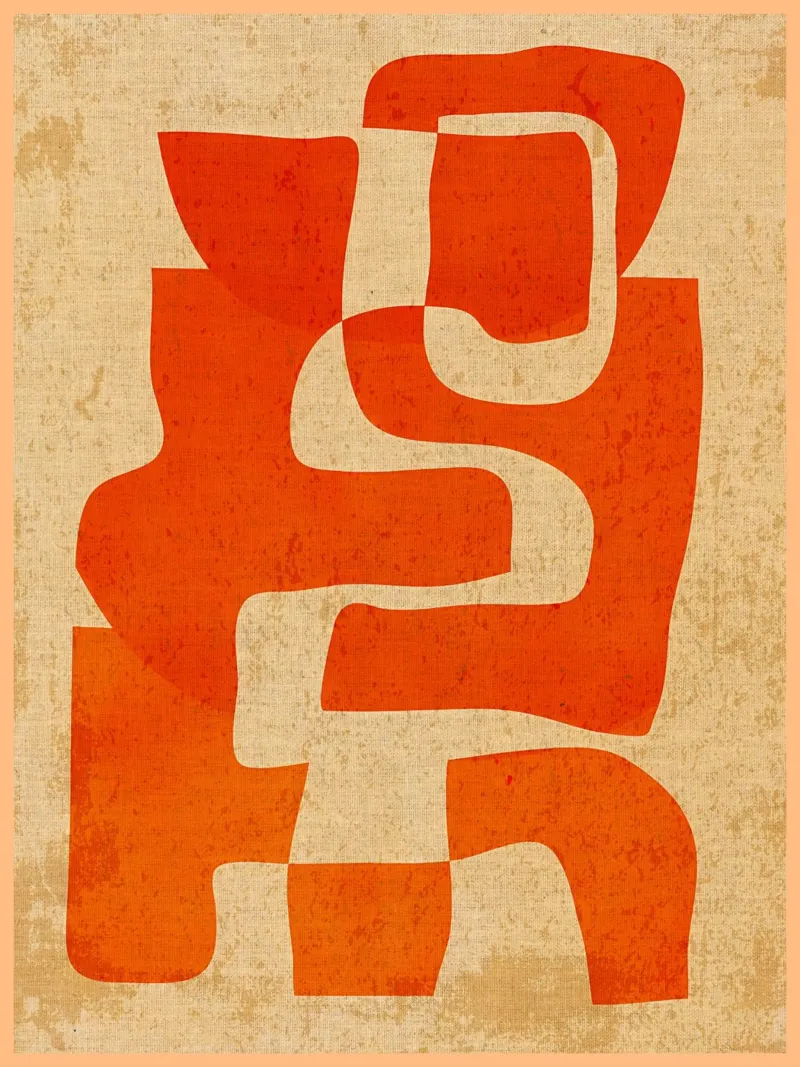 forme astratte forme organiche design geometrico poster da DavisStudio