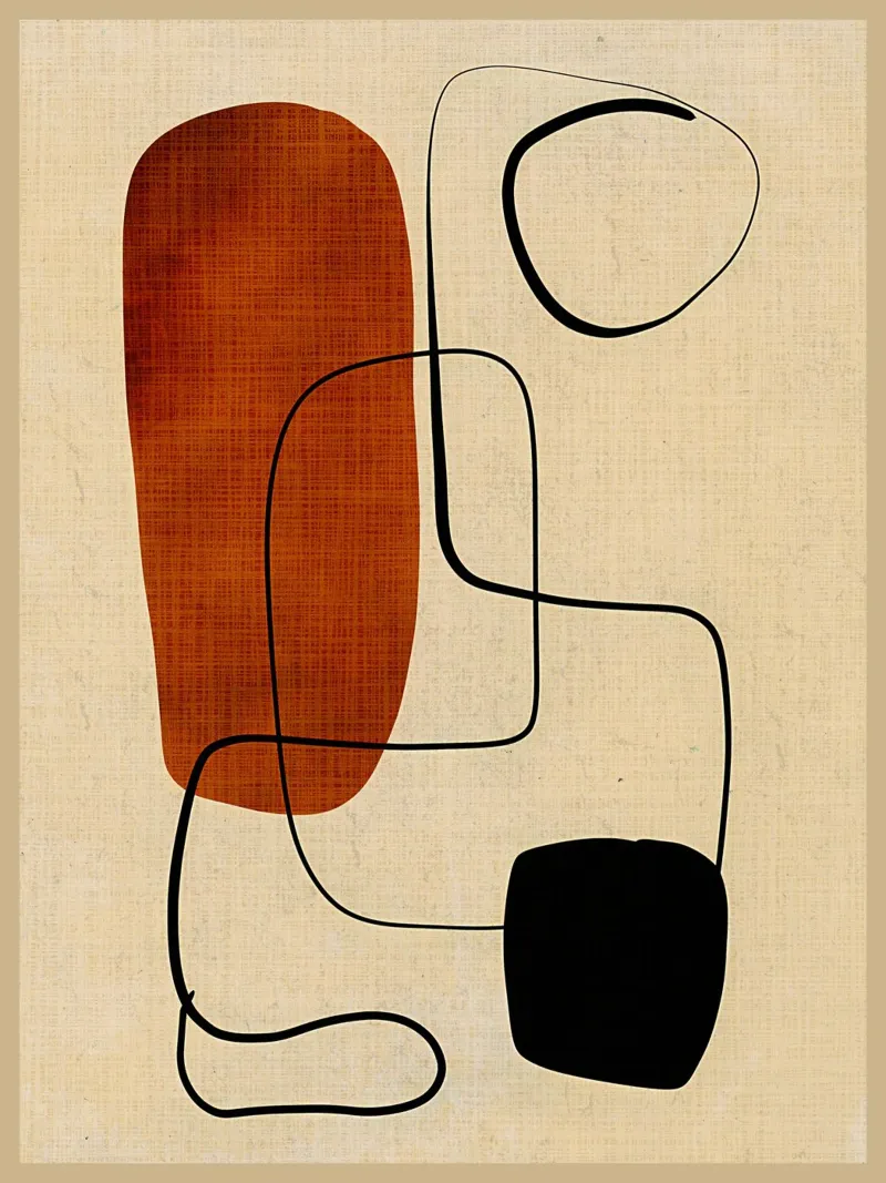 abstract shapes line rectangular shape alu-dibond by CourtneyStudio