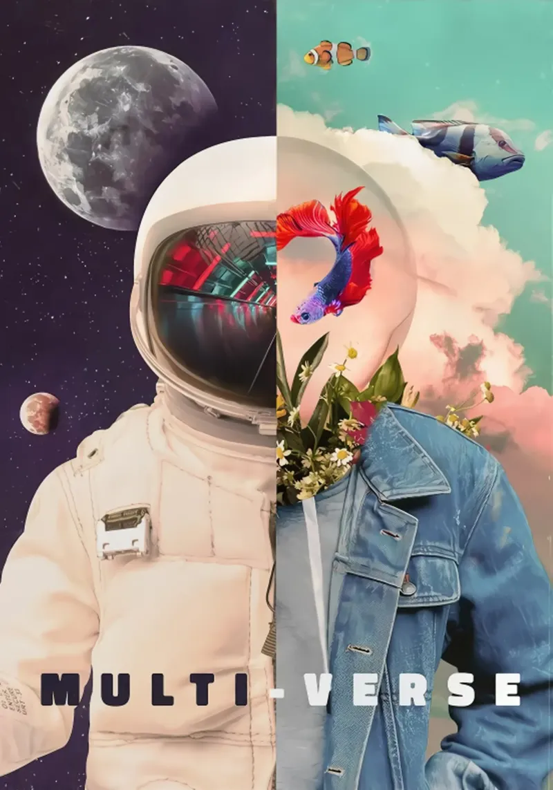Multiverse astronaut pellicola backlit da sayre shop