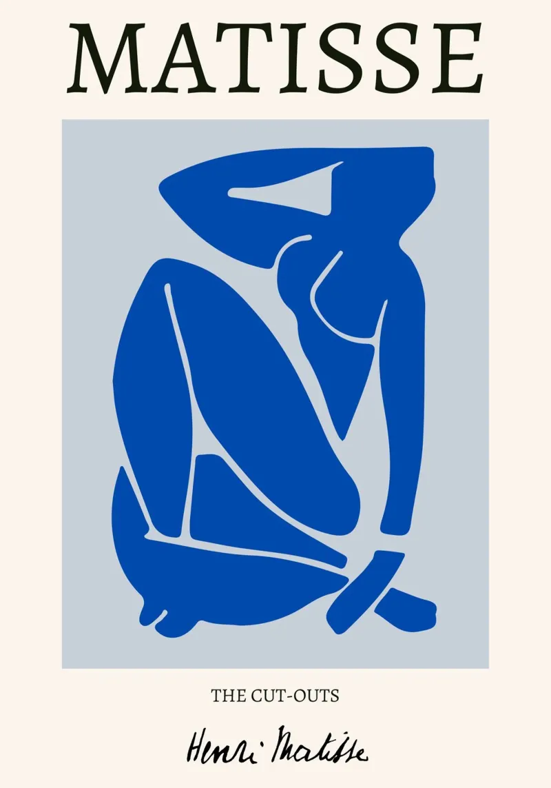 Matisse "Los recortables" Póster abstracto desnudo azul poster de homdeco