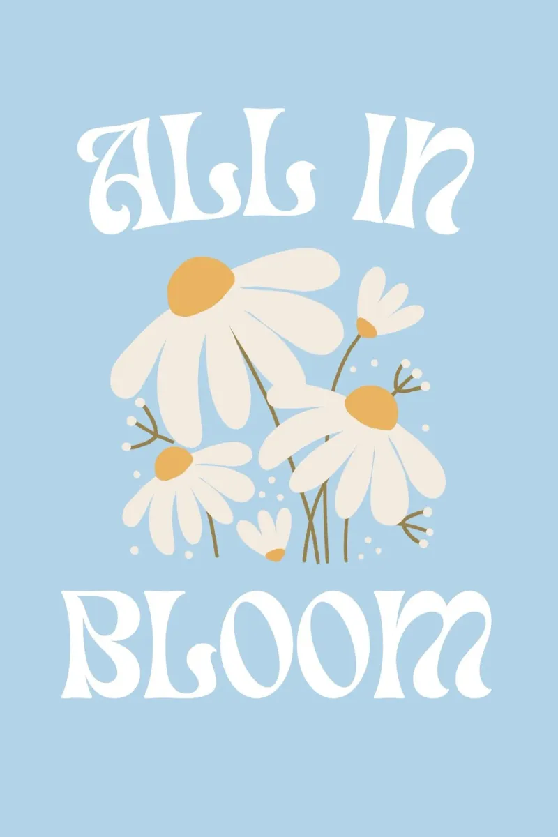 Stampa floreale "All In Bloom" Daisy poster da homdeco