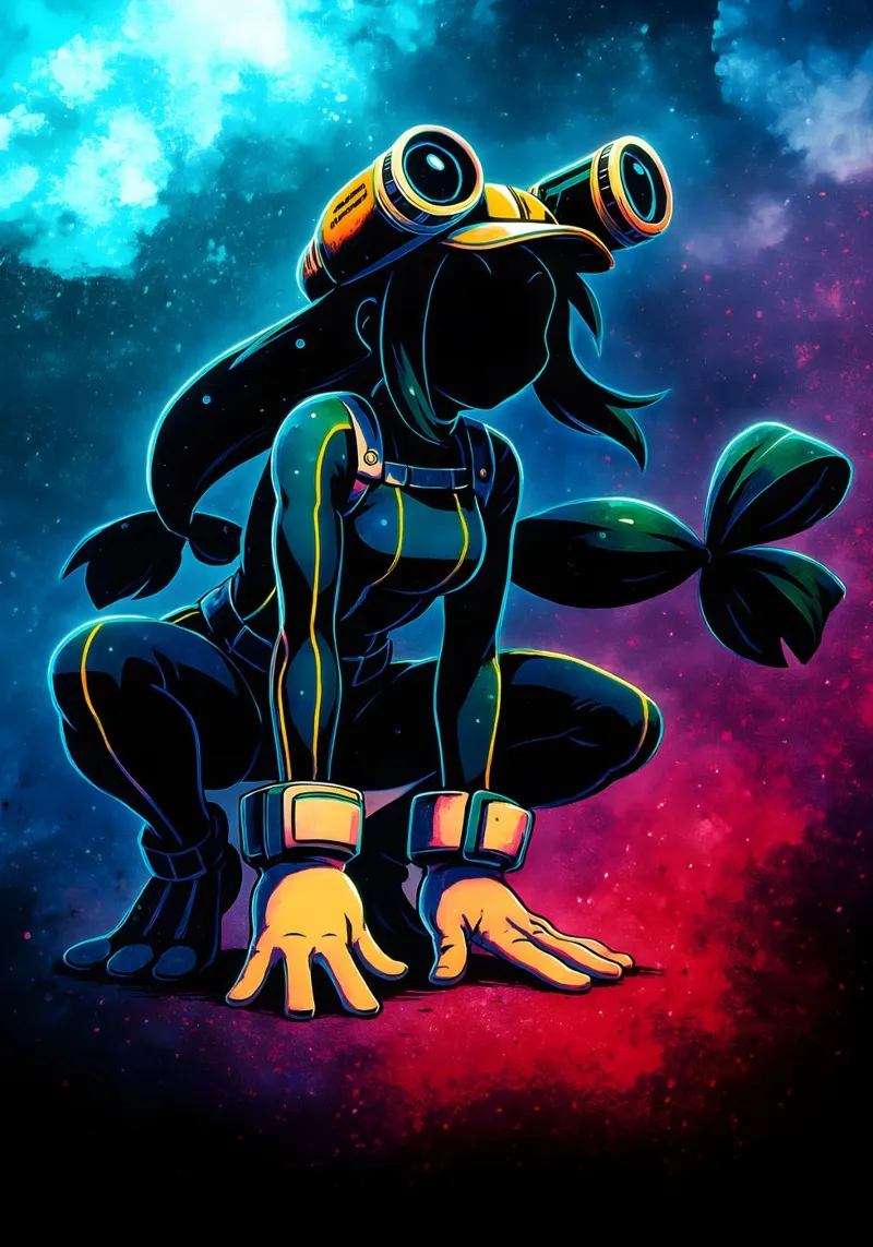 Soul Of my hero academia Asui Tsuyu plexiglass da DGSoulheroes