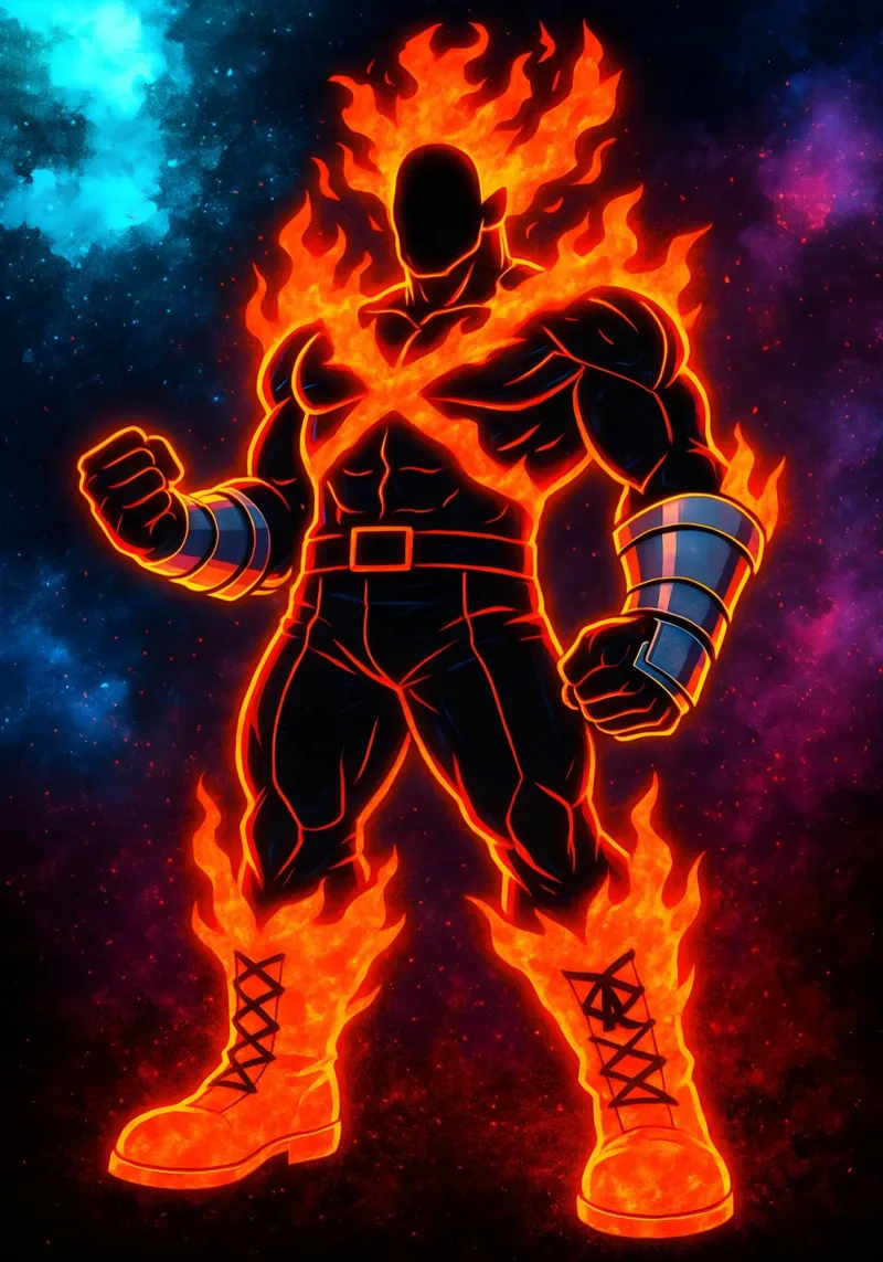 Soul Of my hero academia Endeavor pellicola backlit da DGSoulheroes