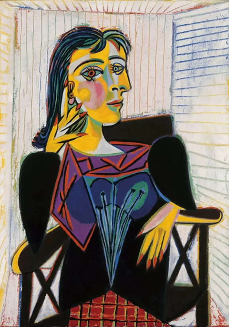 Ritratto di Dora Maar pellicola backlit da Susanprint