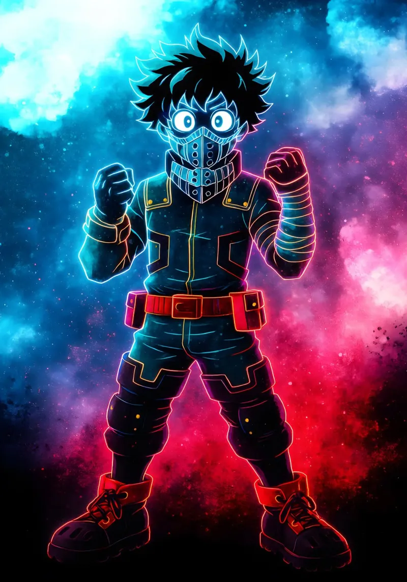 Soul Of my hero academia Midoriya Izuku pellicola backlit da DGSoulheroes