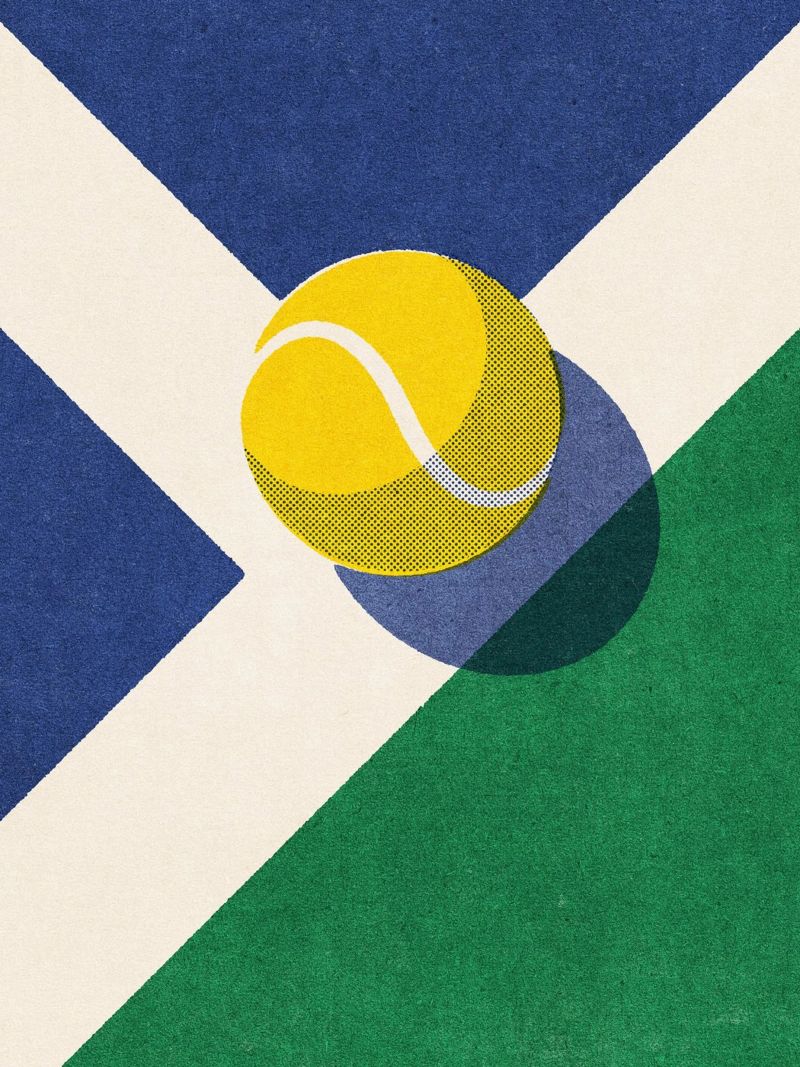 BALLS - Tennis - Hard Court - I poster by DANIEL COULMANN