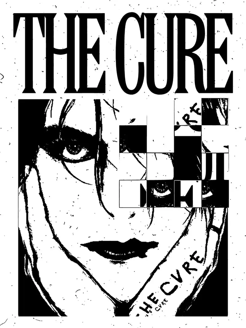 Robert Smith la cura alluminio dibond da music soul