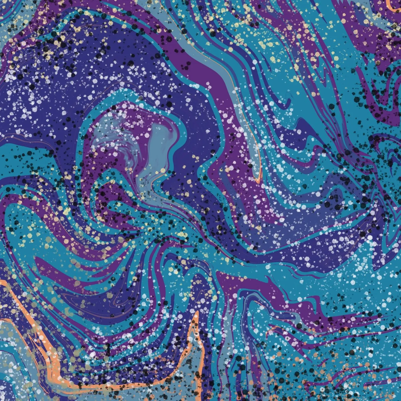 Marble flow 04 canvas by Little Dean