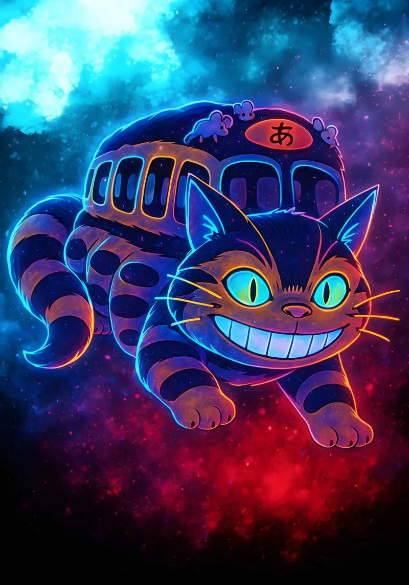 Soul Of my neighbor totoro Catbus pellicola backlit da DGSoulheroes