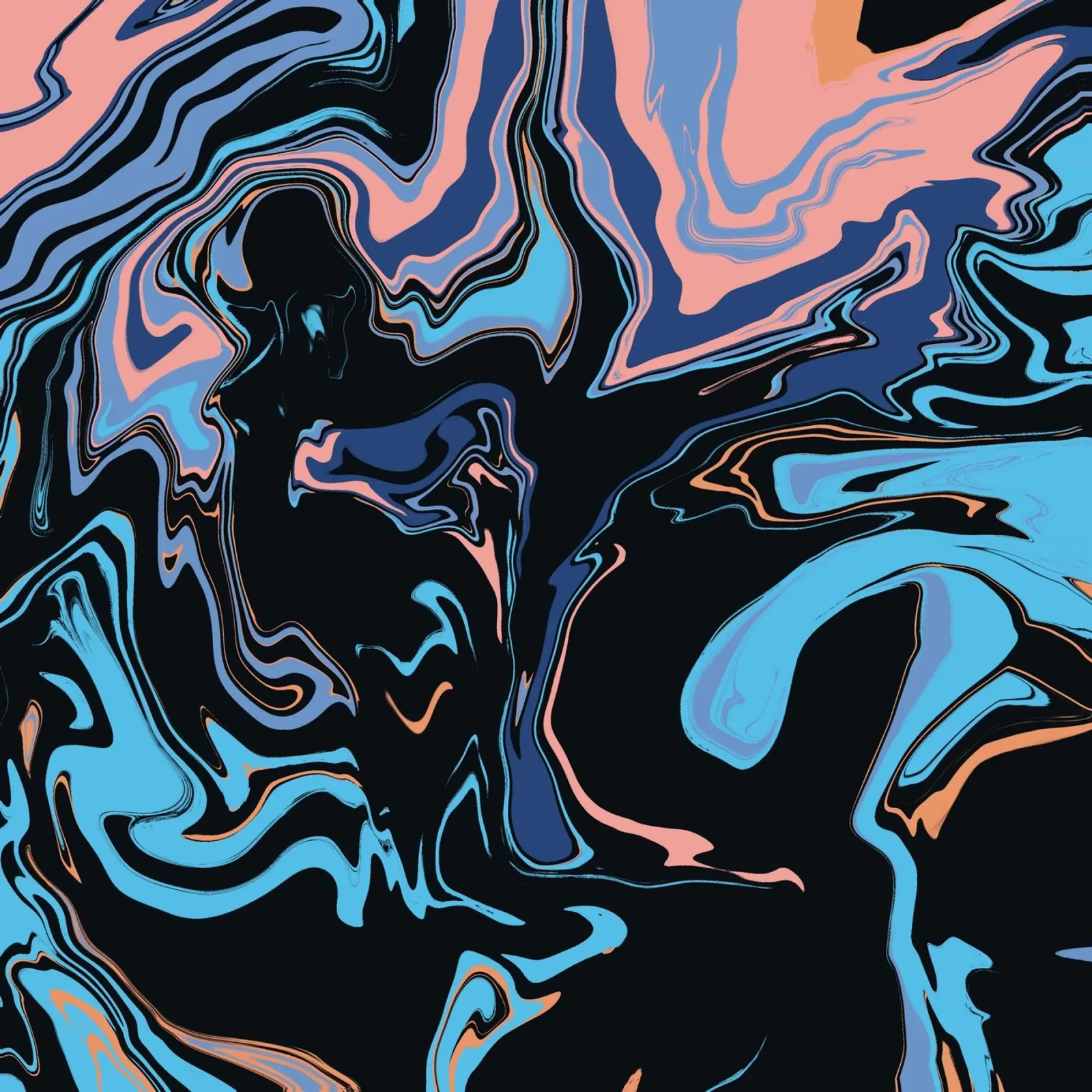 Marble flow 06 canvas by Little Dean