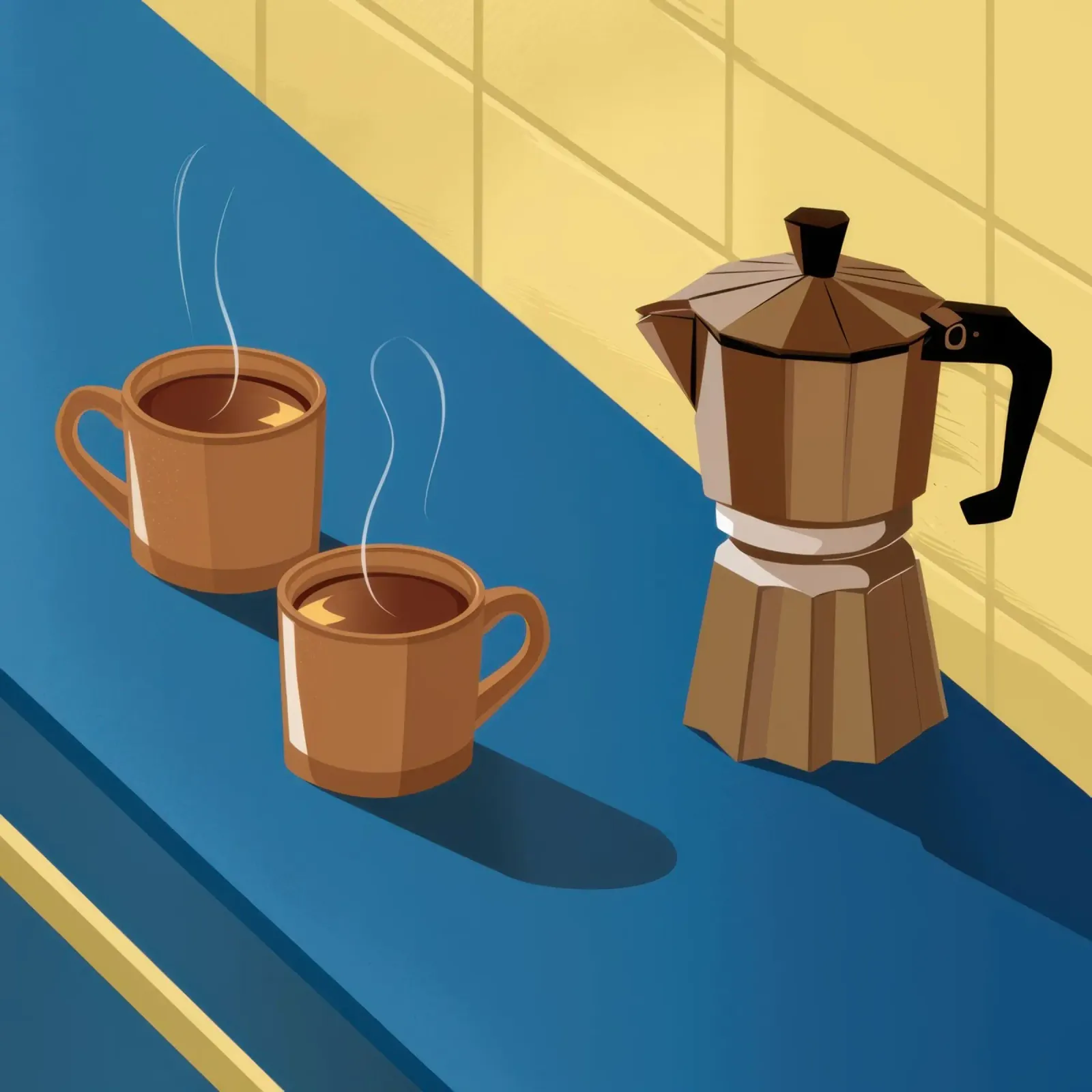 Morning Coffee Moment canvas by Obs Canvas