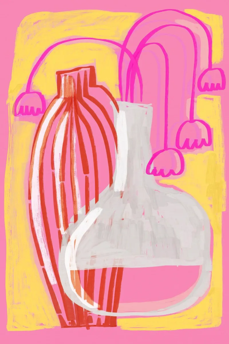 Neon Still Life No 5 carta hahnemühle da treechild