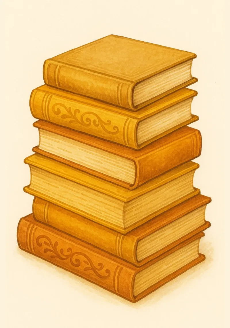 Libro d'epoca - Poster classico della biblioteca poster da vintagepod