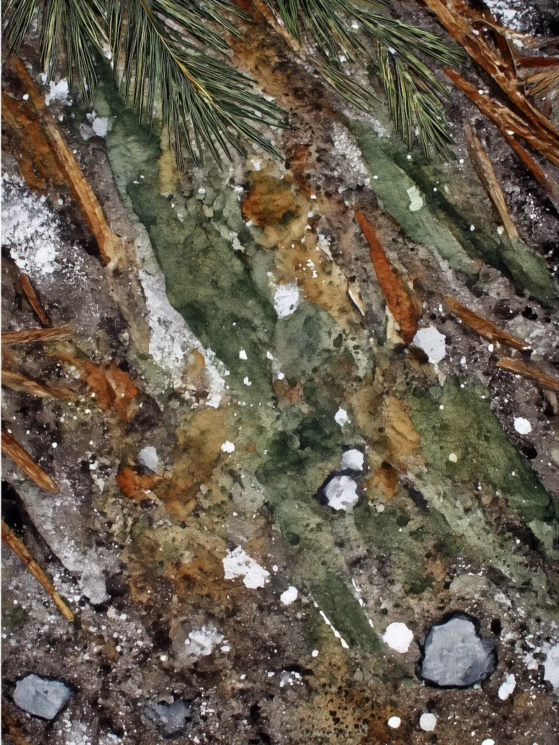 Borsone Frost on Pine poster da Luke Wilder Studio