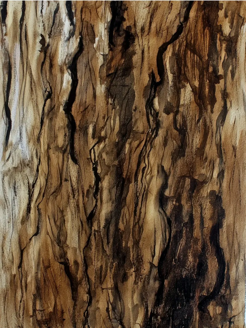 Bark Memory canvas with Floater frame by Luke Wilder Studio
