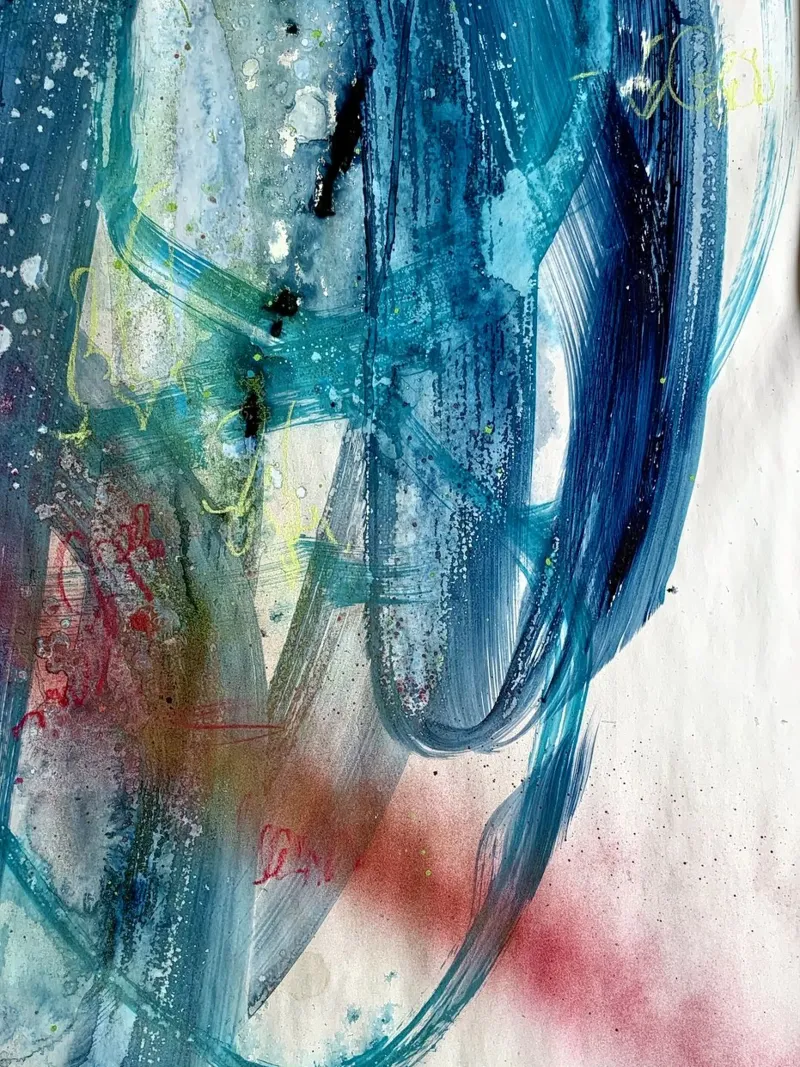 Variations in blue III carta hahnemühle da kirstenschankweiler