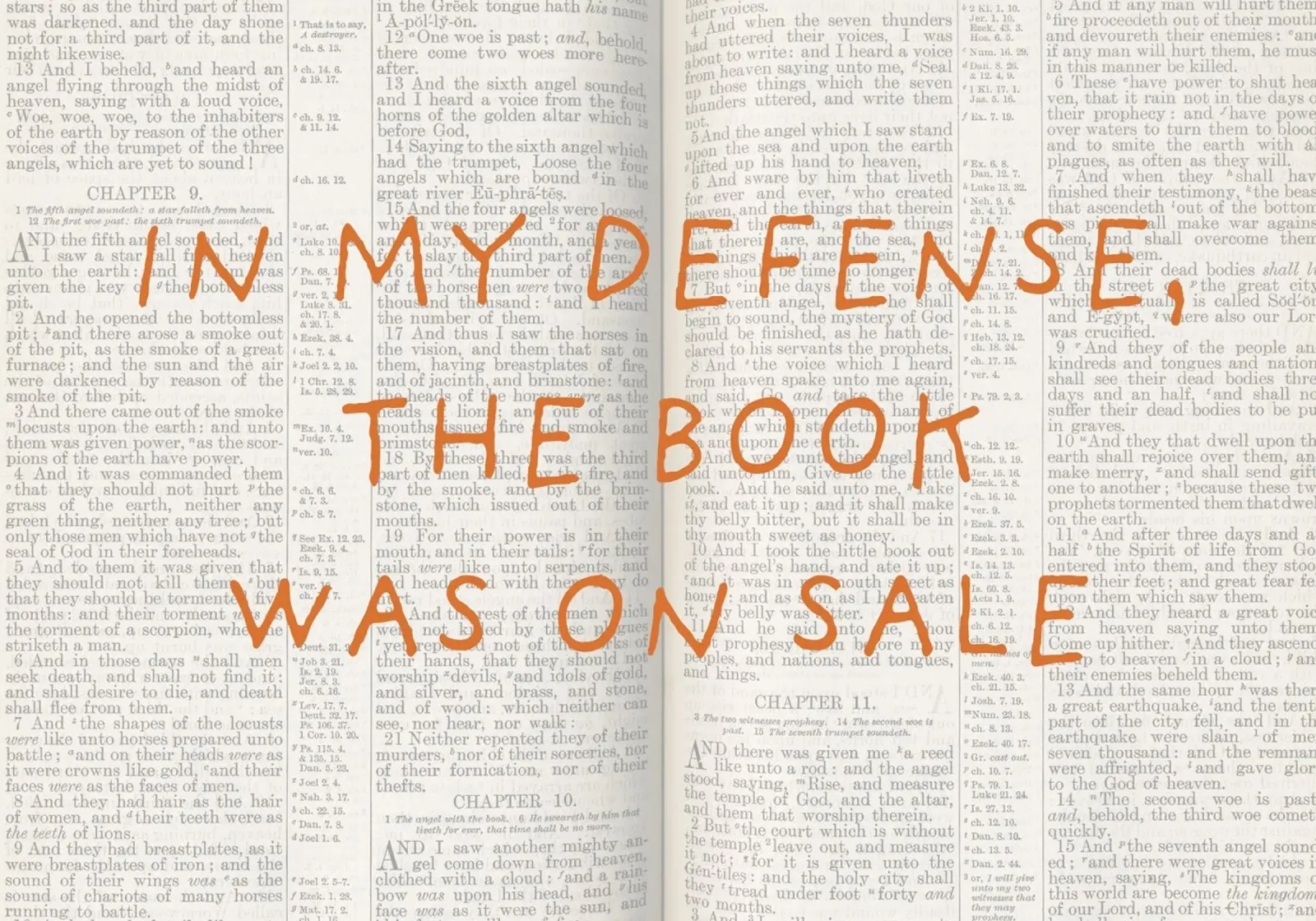 "EN MI DEFENSA EL LIBRO ESTABA EN VENTA" Poster Print poster de vintagepod