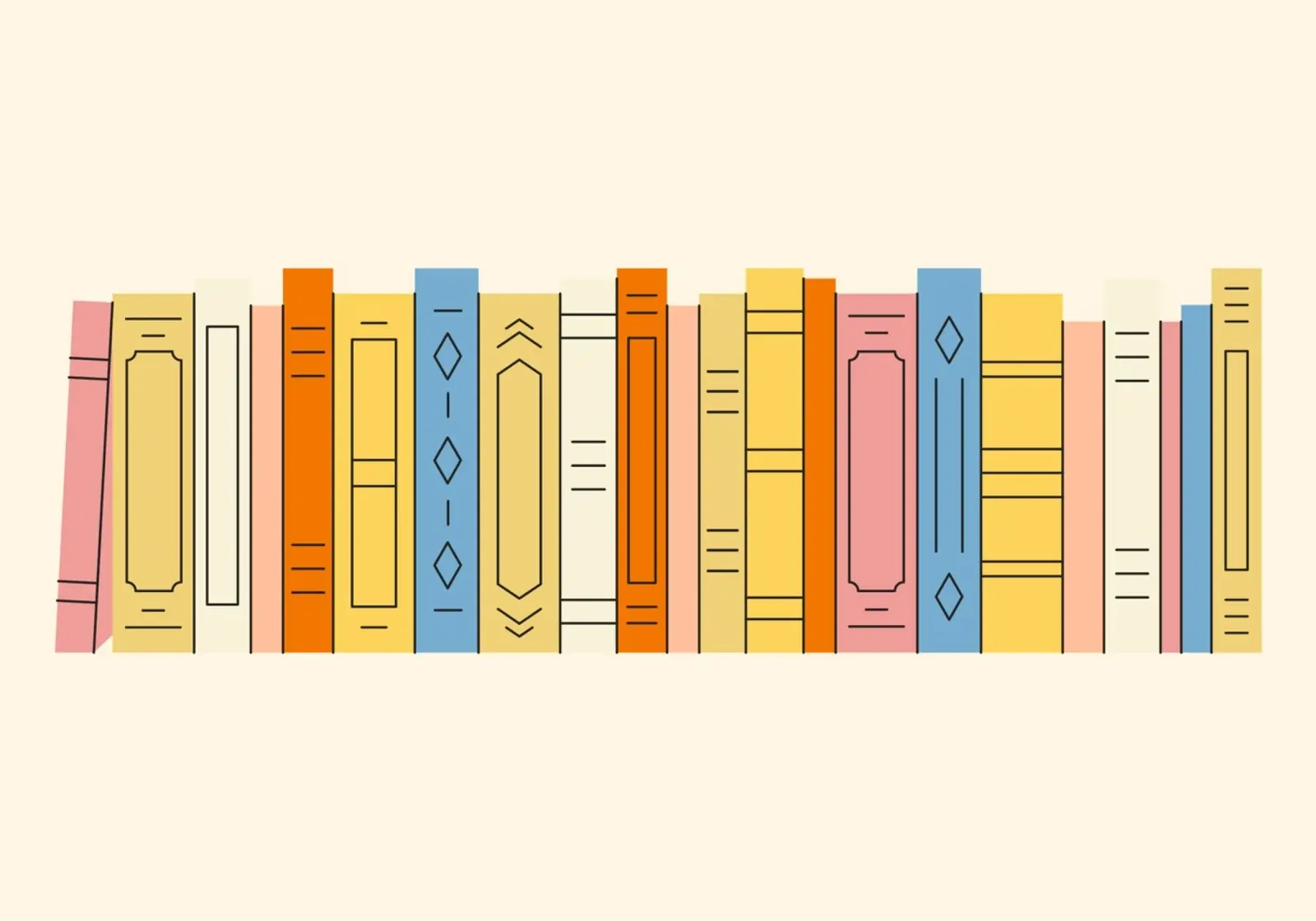 Minimalist Bookshelf Digital Print Wall Art canvas with Floater frame by vintagepod