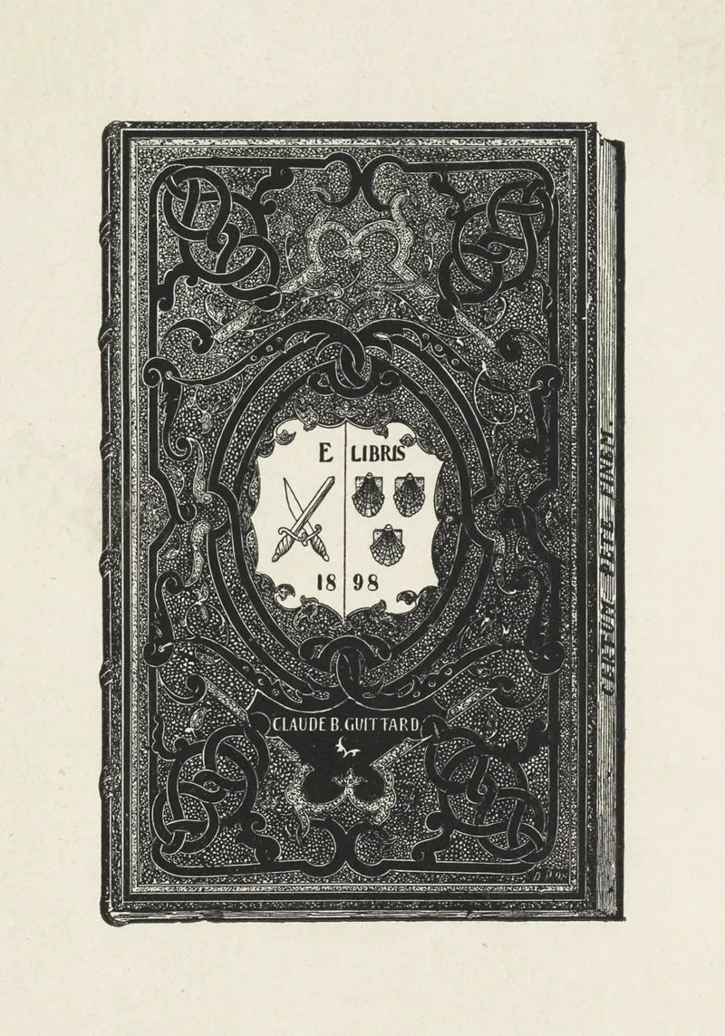 Poster d'epoca ex libris Dark Academia poster da vintagepod