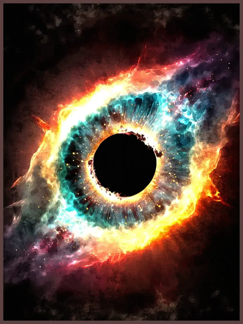Universo dei buchi neri carta hahnemühle da Matlock Studio