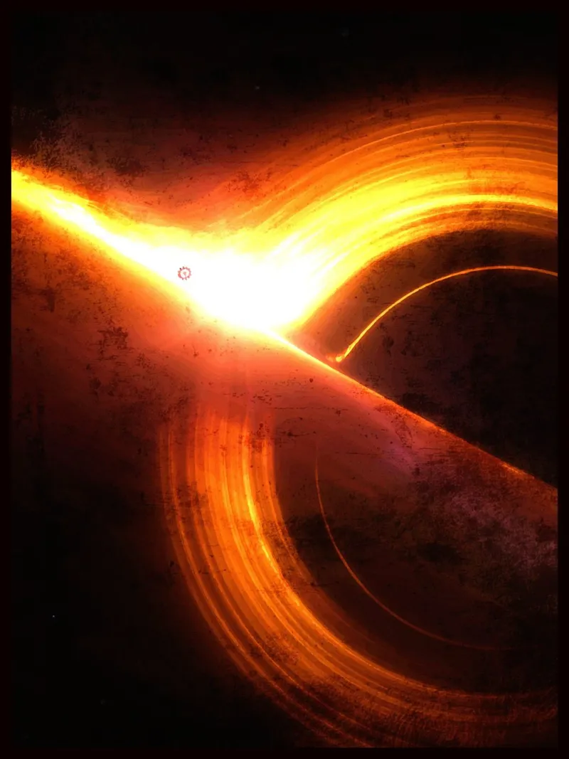 Buco nero interstellare pellicola backlit da Matlock Studio