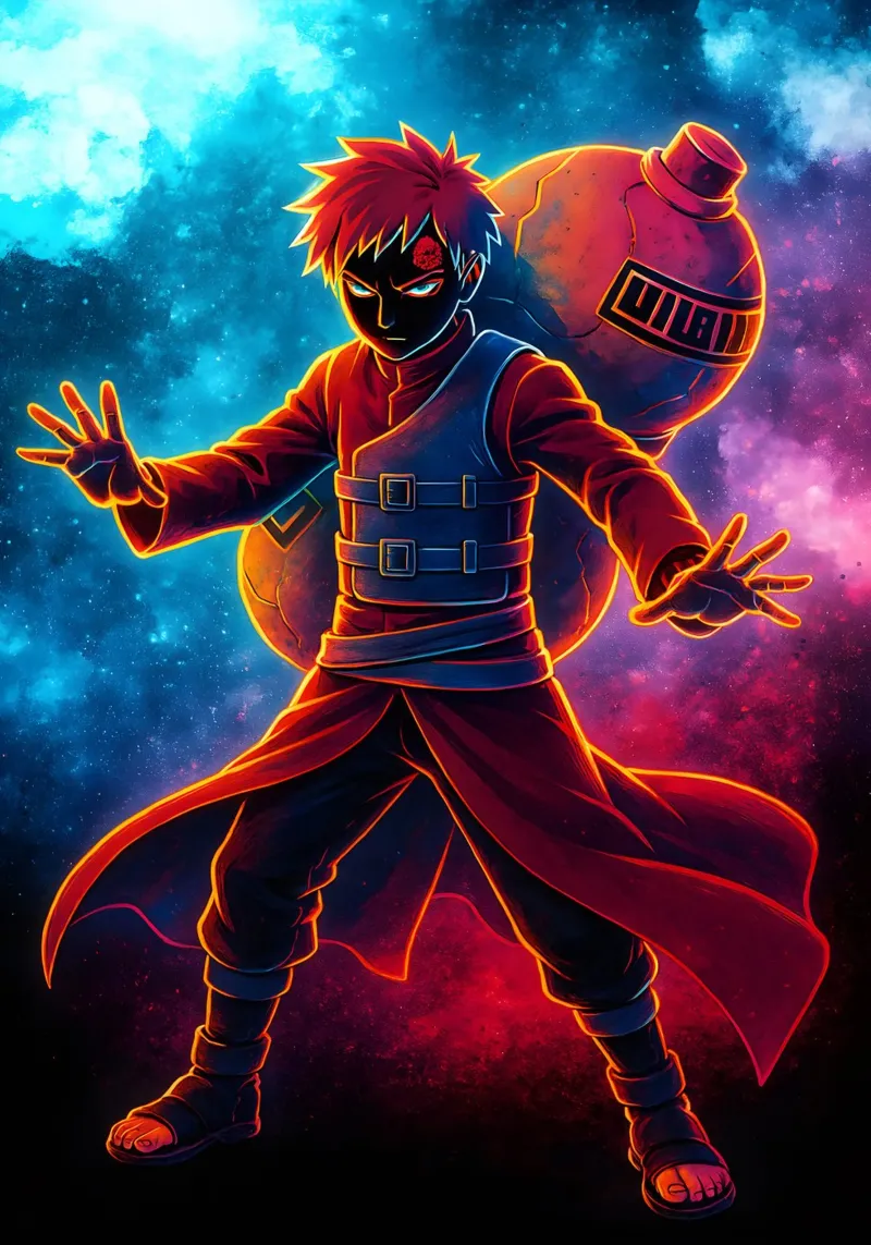 Soul Of Gaara pellicola backlit da DGSoulheroes
