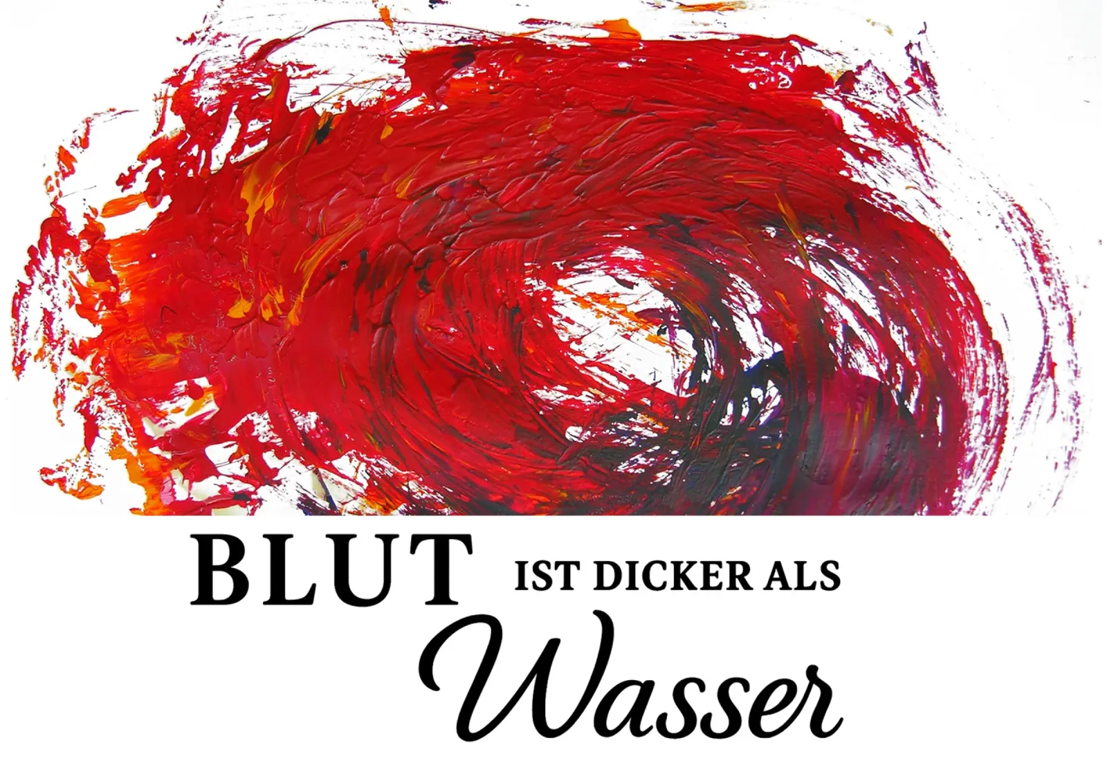 BLUT IST DICKER ALS WASSER pellicola backlit da Vintage Van Gogh