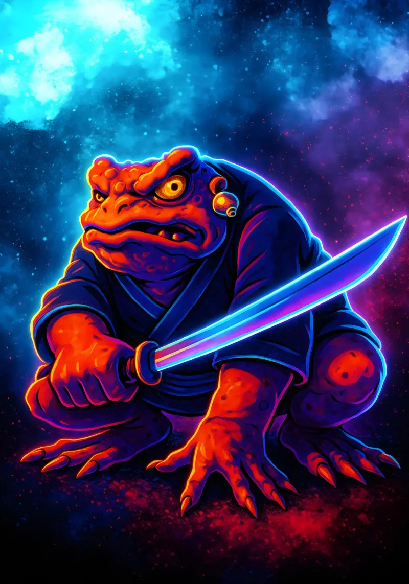 Soul Of Gamabunta poster con telaio in legno da DGSoulheroes