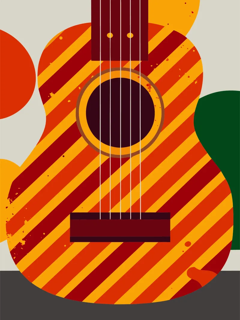 gitarre vektor Leinwand von Botania