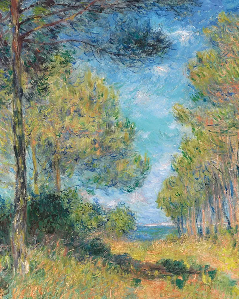 Pine Tree Path at Varengeville canvas by RodneyArt