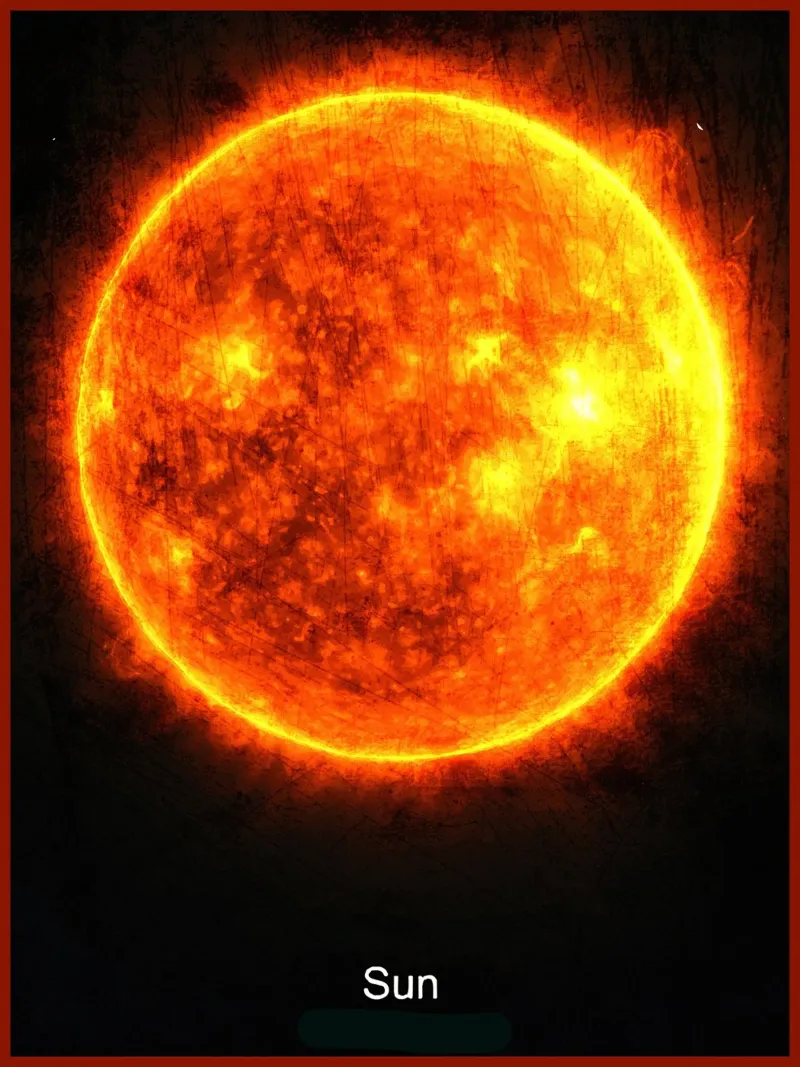 Il Sole - Nel sistema solare carta hahnemühle da Ashley Studio