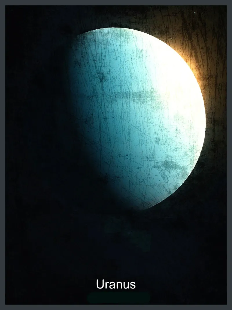 Uranus Planet In the solar system canvas by Ashley Studio