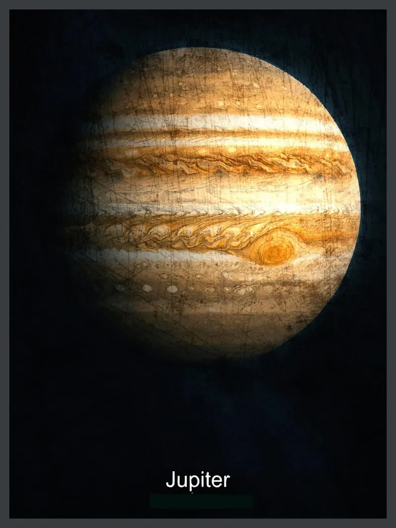 Jupiter Planet In the solar system canvas by Ashley Studio