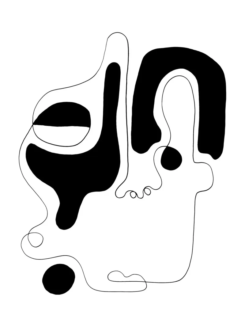 The Genius of Pain 6 aluminium-dibond van Shatha Al Dafai