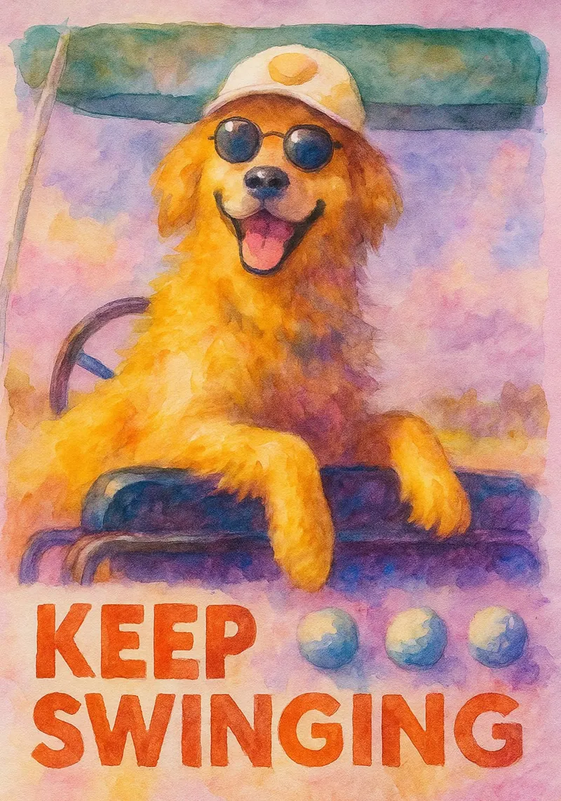 disegno del cane che continua a oscillare tela con Cornice a cassetta da Botania