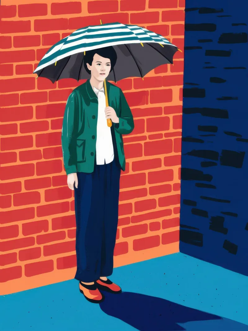 Urban Umbrella Solitude pannello forex da Lunar Valentina