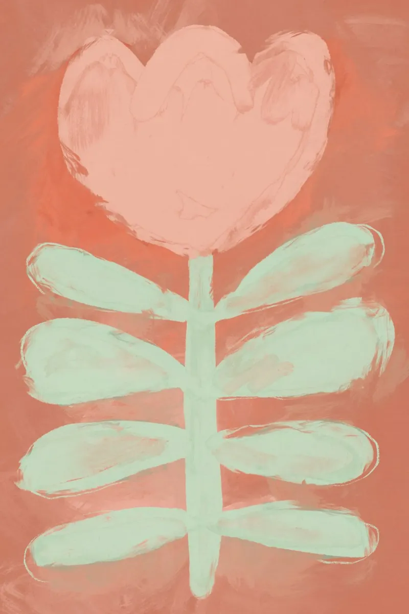 Pastel Tulip carta hahnemühle da treechild