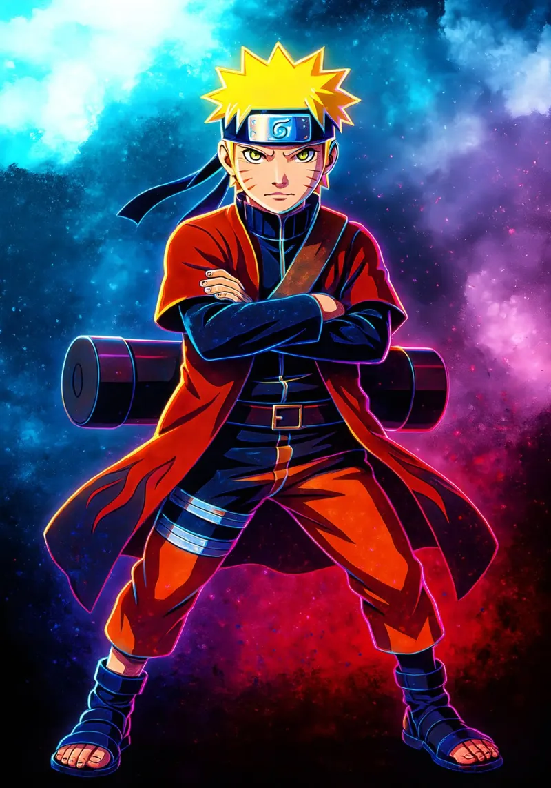 Soul Of Narto Uzumaki pellicola backlit da DGSoulheroes