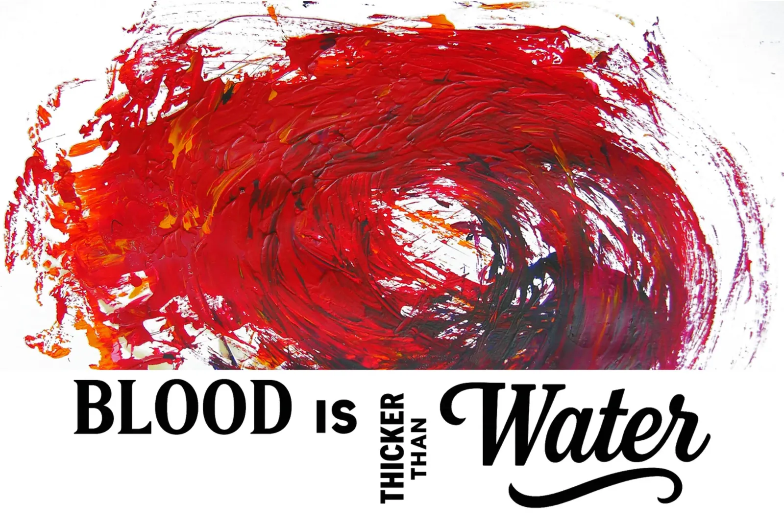 BLOOD IS THICKER THAN WATER pellicola backlit da Vintage Van Gogh