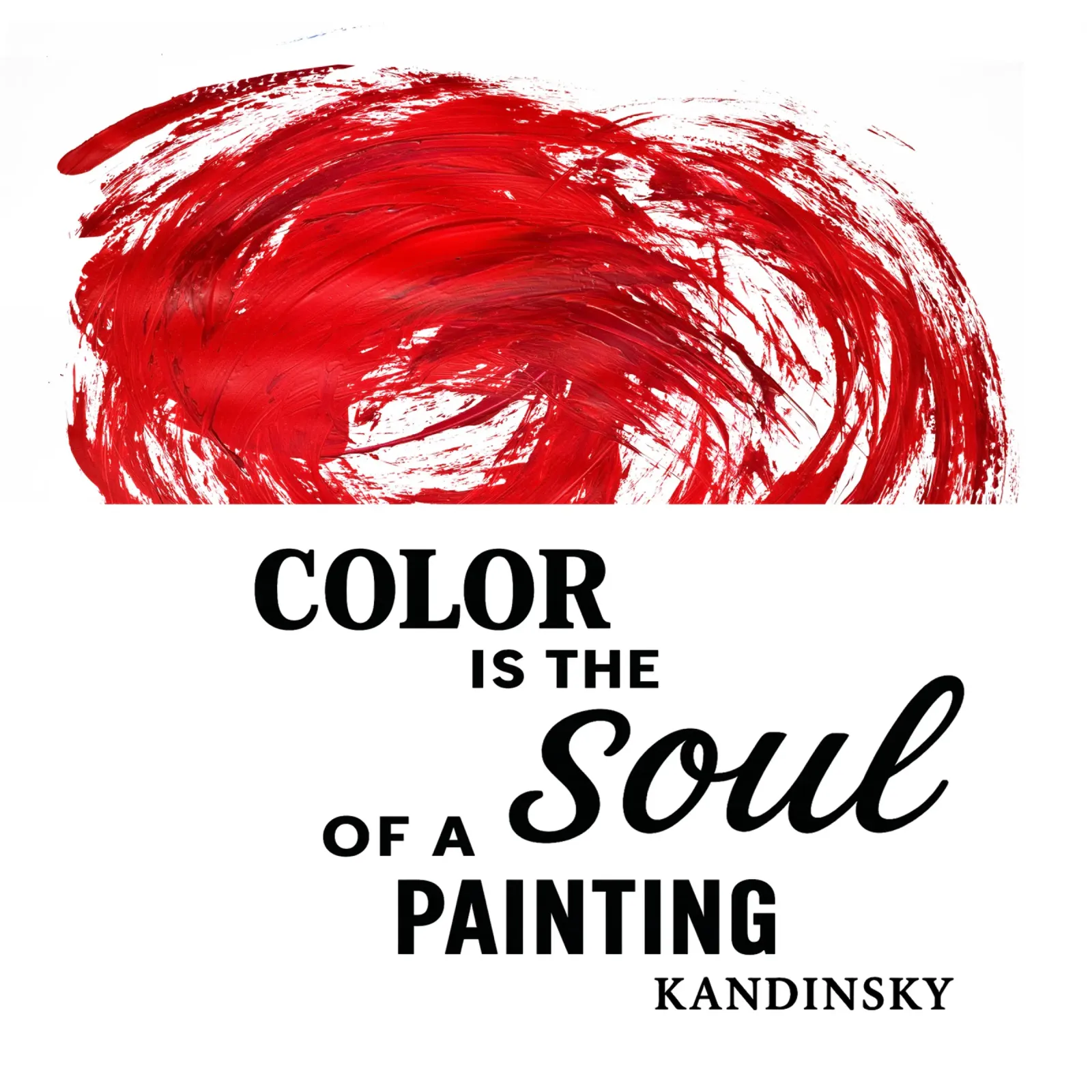COLOR IS THE SOUL OF A PAINTING (red) carta hahnemühle da Vintage Van Gogh