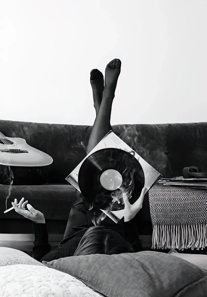 Smoky Disco in vinile carta hahnemühle da charles loy
