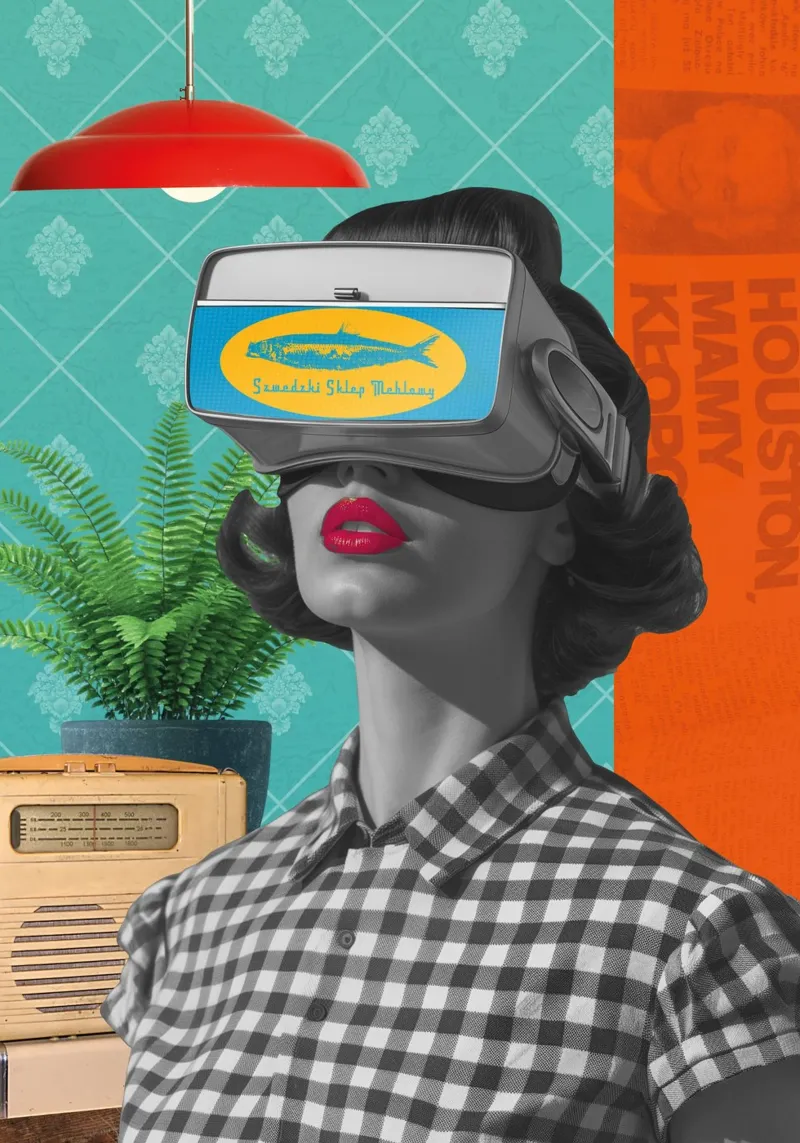 Negozio di mobili svedesi poster con telaio in alluminio da Dapidoka