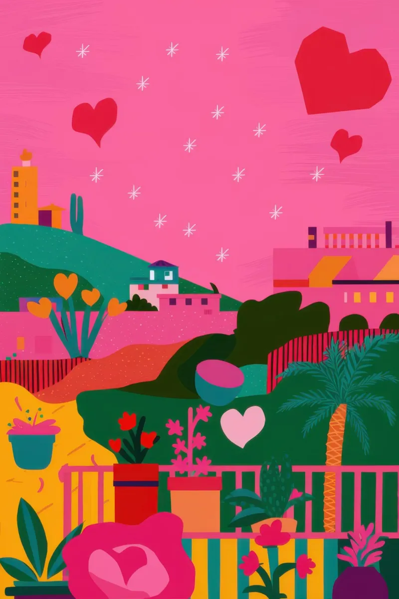 Paesaggio d'amore poster da Line Fable
