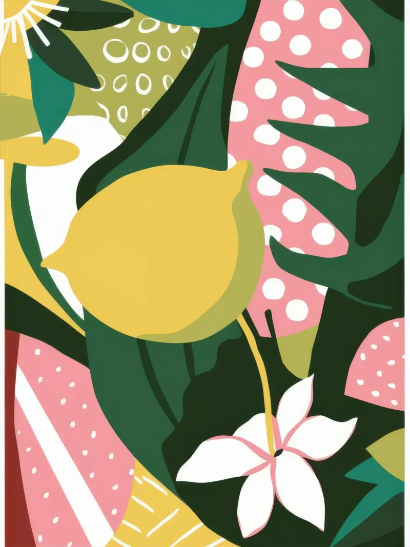Ciao Lemon Tropics Hahnemühle von Line Fable