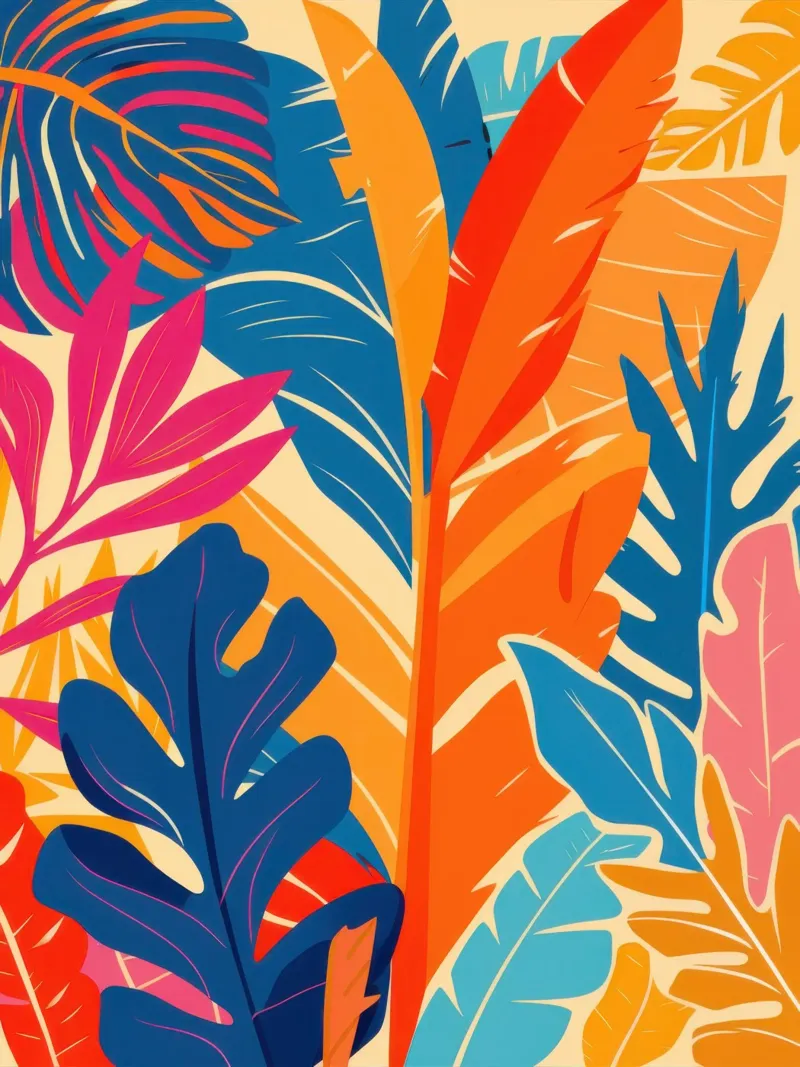 Follaje de selva ardiente lámina retroiluminada de Frosh Pallete